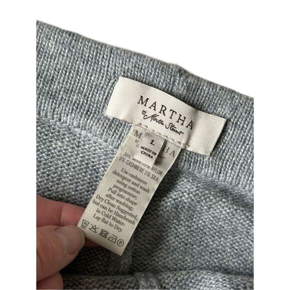 Martha by Martha Stewart Knit Pants Wide Straight Relaxed Pants size L Large Cas - Picture 3 of 6